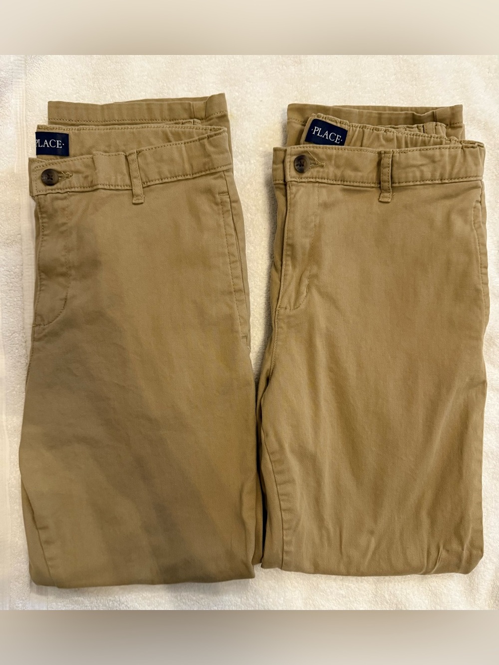 The Children's Place Boys Khaki Chino Pants - Tan Size 14 Husky